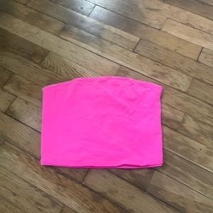 hot pink crop top from garage only worn once!